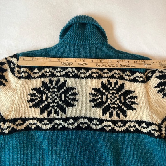 Vintage Wool 1960’s Cowichan Sweater women’s M/L - Picture 8 of 11